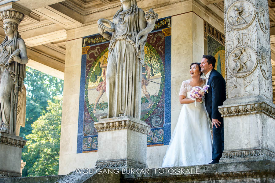 Hochzeitsfotografie München, Brautpaar fotoshooting