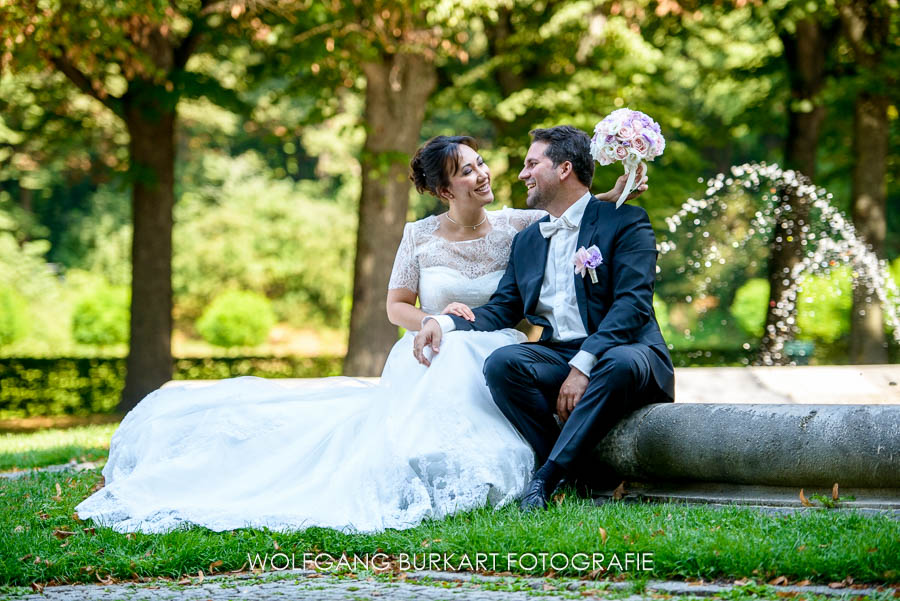 Hochzeitsfoto München, Brautpaarfotos am Friedensengel