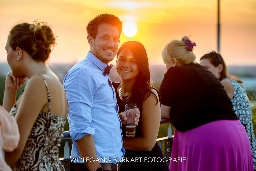 Foto-Reportage Hochzeit München, Sonnenuntergang