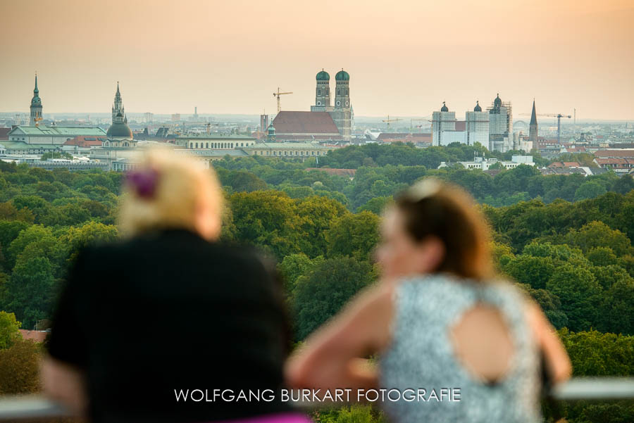 Foto-Reportage Hochzeit München, Blick auf die Frauenkirche