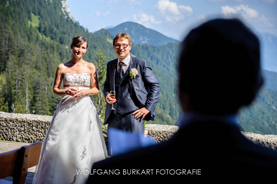 Hochzeit Foto-Reportage Chiemgau, Hochzeit auf der Hütte in den Bergen