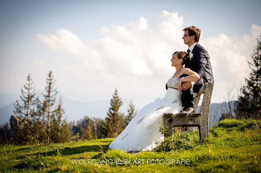 Hochzeit Fotograf Chiemgau, Hochzeitsfoto shooting in den Bergen