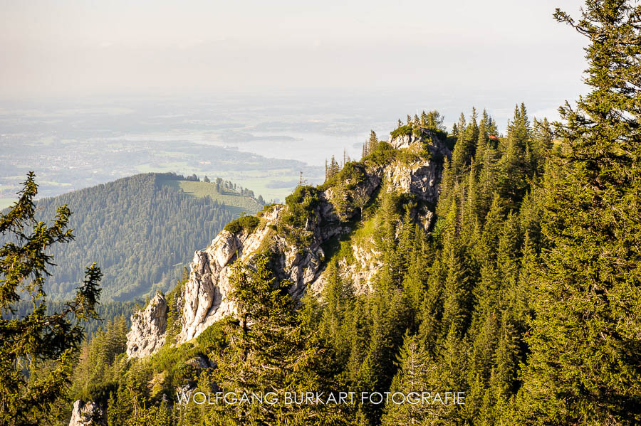 Hochzeitsfotograf Aschau, Blick von der Kampenwand zum Chiemsee