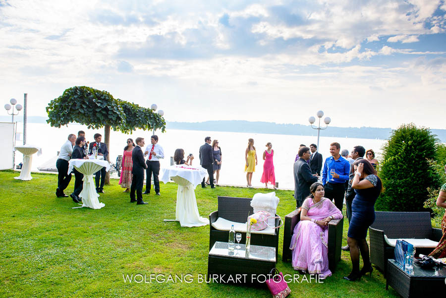 Hochzeitsfotograf aus München am Starnberger See im Garten vom Hotel Leoni