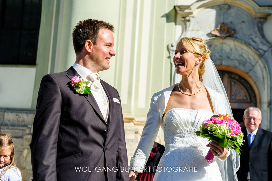 Hochzeitsfotograf Fürstenfeldbruck, Brautleute nach der Trauung