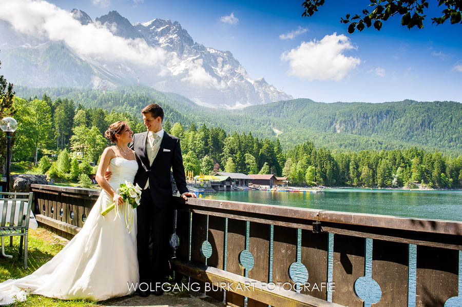 Hochzeitsfotograf Zugspitze, Hochzeitsfotos am Eibsee