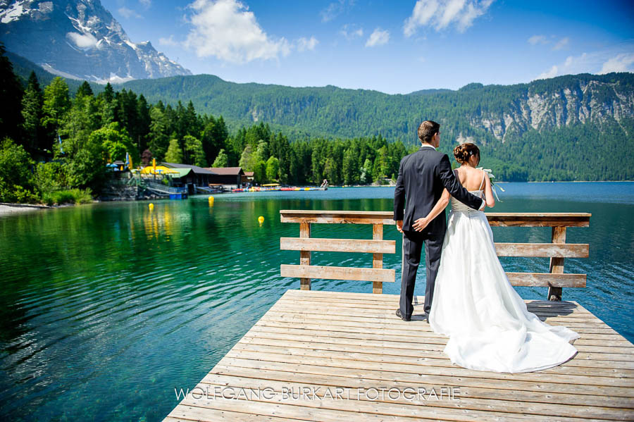 Hochzeitsfotograf München, Hochzeitsfotos am Eibsee bei Grainau