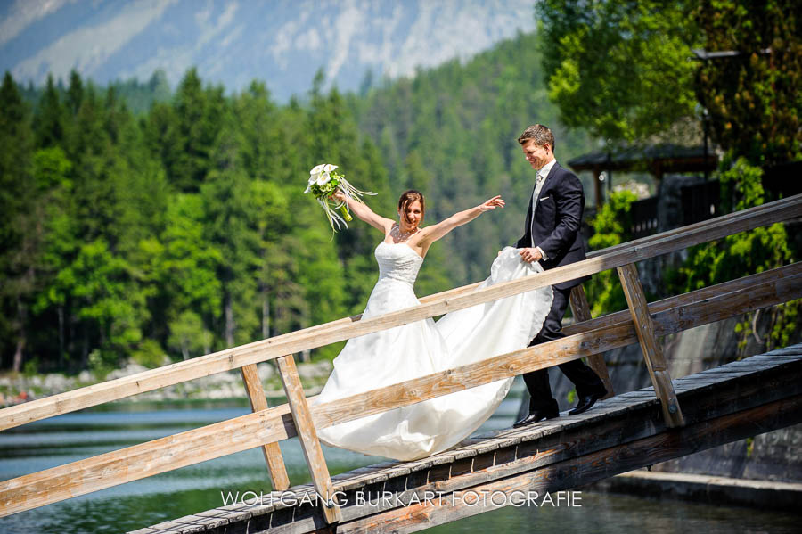 Hochzeitsfotograf München, Brautpaarbilder am Eibsee