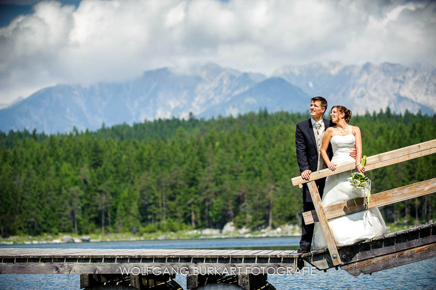 Hochzeitsfotograf München, Brautpaar-shooting am Eibsee