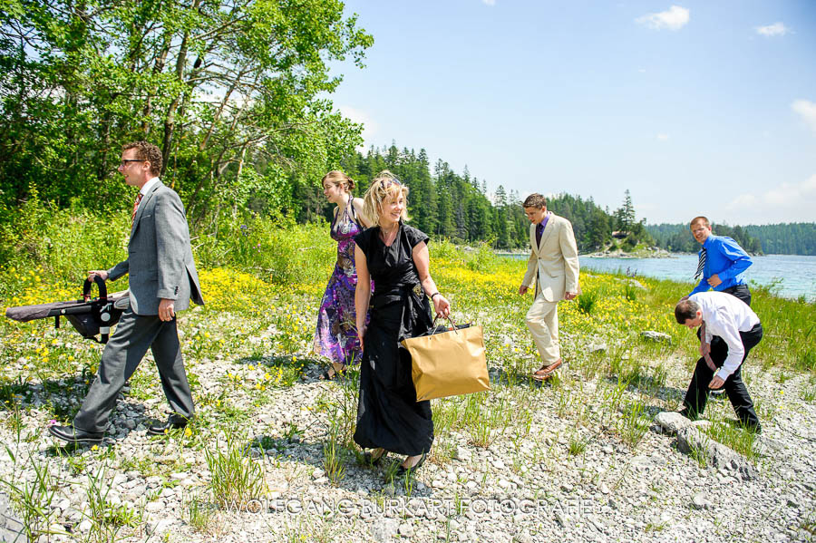Hochzeits-Fotograf Zugspitze, Hochzeitsgäste am Eibsee
