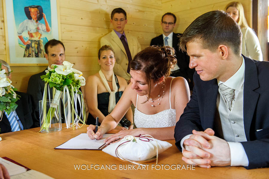 Hochzeits-Fotograf Zugspitze, Unterschrift der Braut
