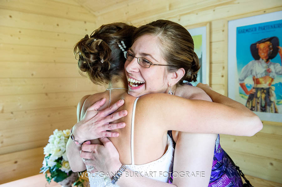 Hochzeits-Fotograf Grainau, Glückwünsche nach der Trauung