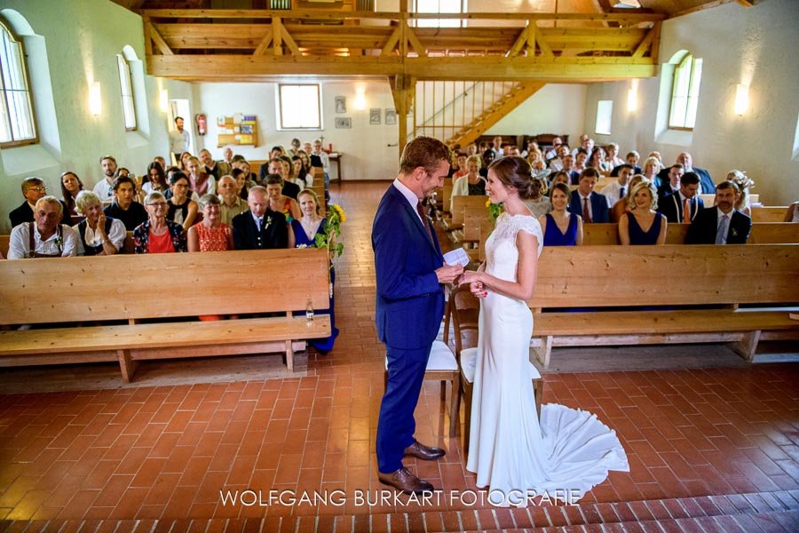 Hochzeitsfotos Chiemsee, Ringwechsel