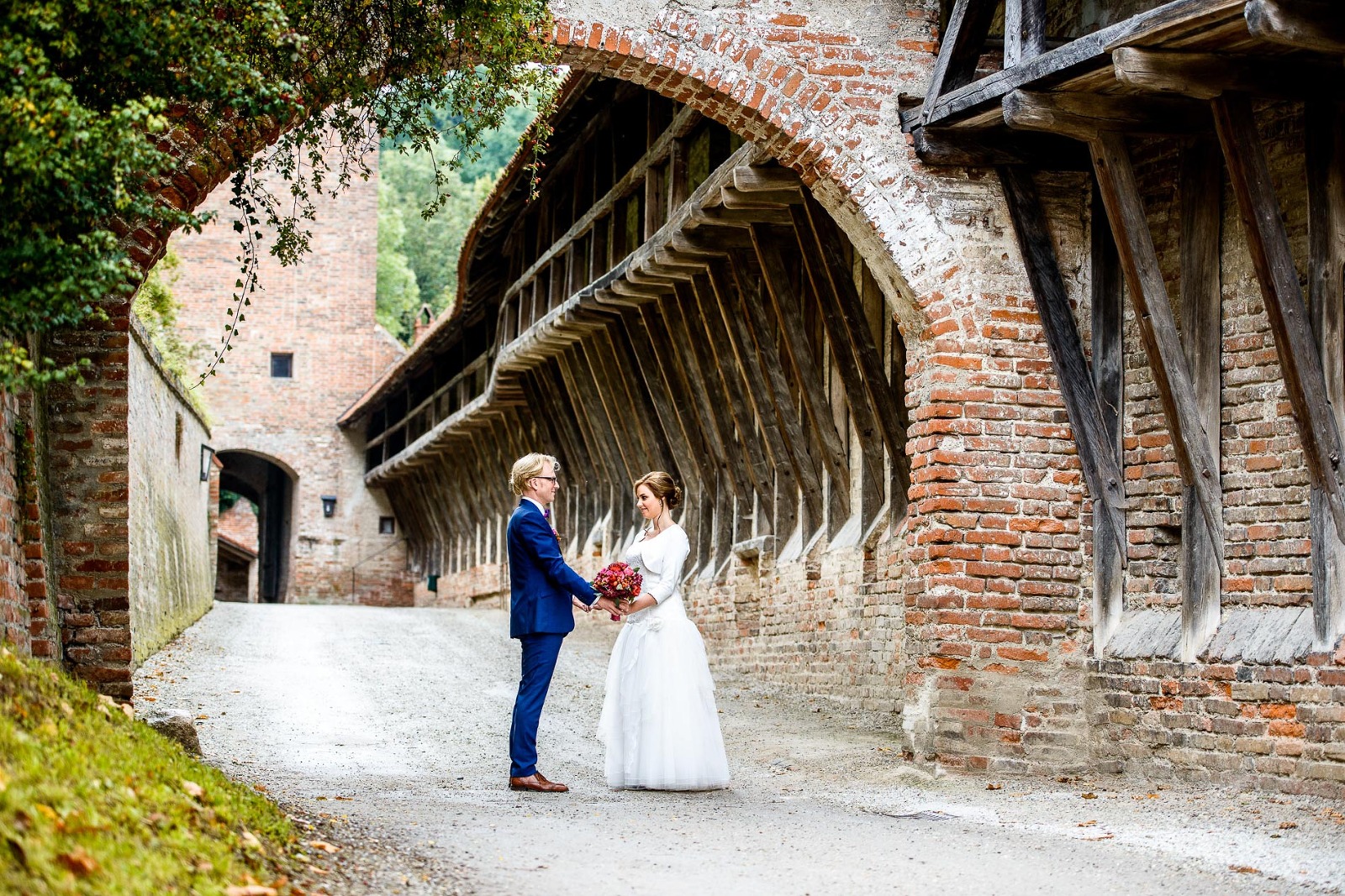 Hochzeitsfotograf München, Hochzeitsfoto auf Burg Trausnitz in Landshut