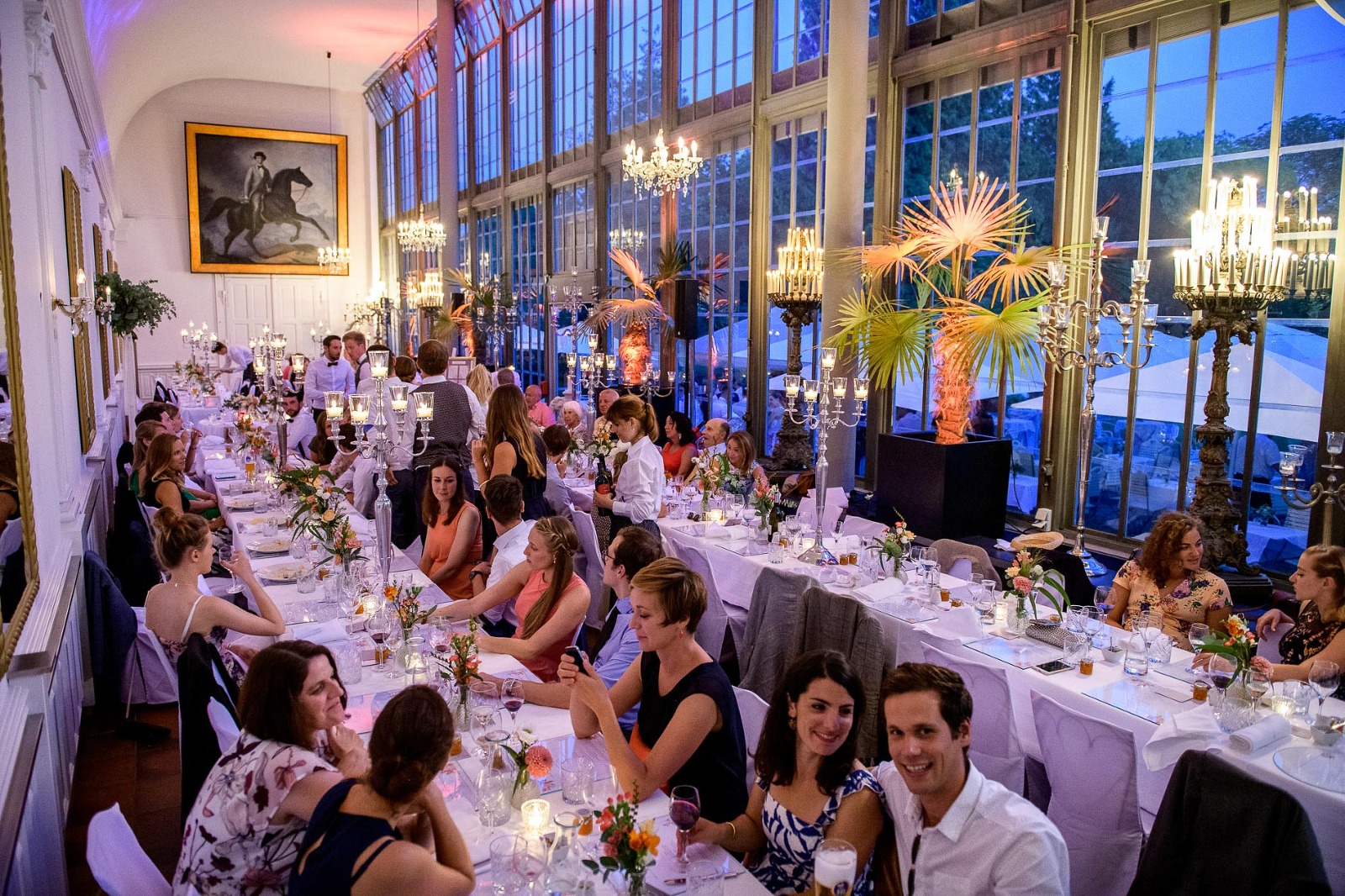 Fotograf München Hochzeit, Hochzeitsfeier im Palmenhaus in Nymphenburg